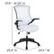 Emma and Oliver Mid-Back Mesh Swivel Ergonomic Task Office Chair with Flip-Up Arms
